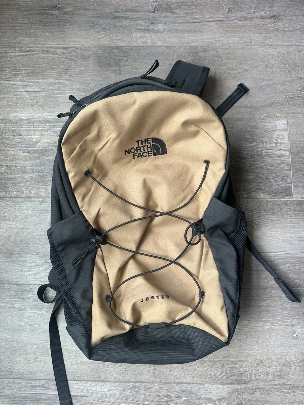 The North Face Tan & Black Jester Backpack